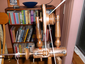 Minor's Head, image courtesy "Lynne-marie", from Ravelry 'Spindle Wheels' group.