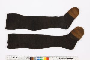Stockings from the wreck. Most likely knitted in Yorkshire, c. 1780. Image courtesy Polish Maritime Museum, Gdansk.
